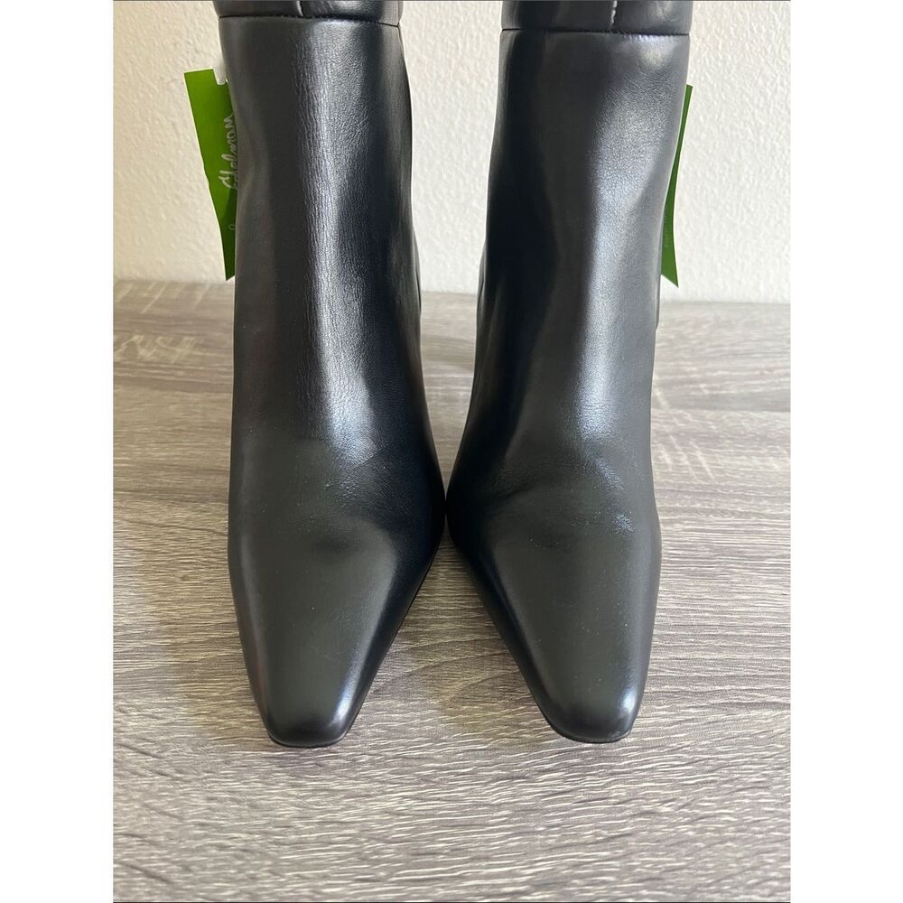 Revolve Sam Edelman Black Leather Sylvia Knee High Heel Boots Women’s 7.5 - Picture 7 of 9
